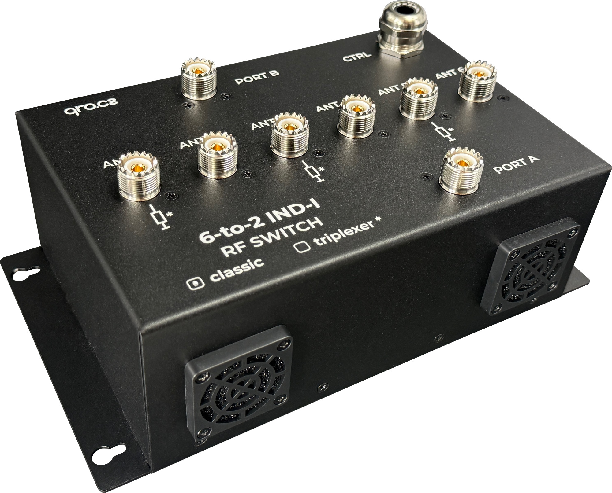 6to2 antenna switch pl so-239 connector IND-I version qro.cz hamparts.shop